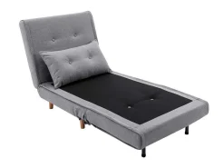 Slaapfauteuil Van Lichtgrijze Stof Uribia-Vente-unique New