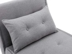Slaapfauteuil Van Lichtgrijze Stof Uribia-Vente-unique New
