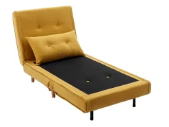 Slaapfauteuil Van Mosterdgele Stof Uribia-Vente-unique
