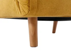 Slaapfauteuil Van Mosterdgele Stof Uribia-Vente-unique