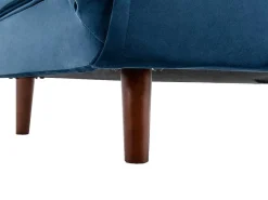 Slaapfauteuil Van Nachtblauw Velours Uribia-Vente-unique Clearance