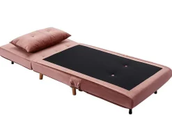 Slaapfauteuil Van Poederroze Velours Uribia-Vente-unique Hot