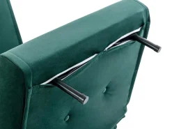 Slaapfauteuil Van Spargroen Velours Uribia-Vente-unique Outlet