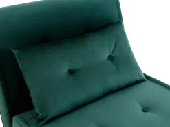 Slaapfauteuil Van Spargroen Velours Uribia-Vente-unique Outlet