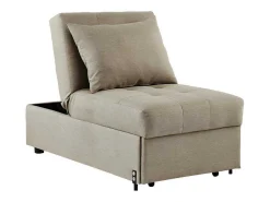 Slaapfauteuil Van Stof Lesna - Beige-Vente-unique Clearance