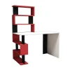 Snap Bureau, Wit, Rood, Zwart, 120X60X148,2 Cm,-EPIKASA Discount