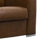 Snel Omgebouwde Slaapbank Met 3 Zitplaatsen In 100% Vintage Karamel Buffelleer En Een Matras Van 18 Cm Delectea Ii-LINEA SOFA New