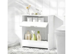 Bzr48-W Toiletrolhouder, Badkamer Toiletkast, Badkamermeubels, Houten Vloer Staande Badkamerkast-Sobuy Online