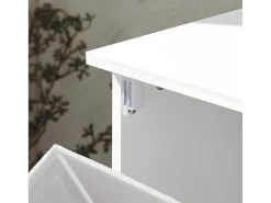 Bzr105-W Waszak Waskast Met 3 Planken En 1 Uitneembare Wasmand-Sobuy New