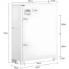 Compacte Toiletkast, Smal Badkameropbergmeubel Op Wielen, Toiletrolhouder Met 1 Kanteldeur, 2 Laden En 1 Open Achtercompartiment, Veelzijdige Opbergwagen, 60X20X75 Cm, Bzr111-W-Sobuy