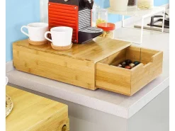 Frg83-N Capsulehouder Koffiecapsule Houder Bamboe Theezakjes Koffiezetapparaat Nespresso-Sobuy Clearance