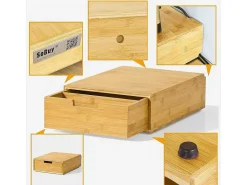 Frg83-N Capsulehouder Koffiecapsule Houder Bamboe Theezakjes Koffiezetapparaat Nespresso-Sobuy Clearance