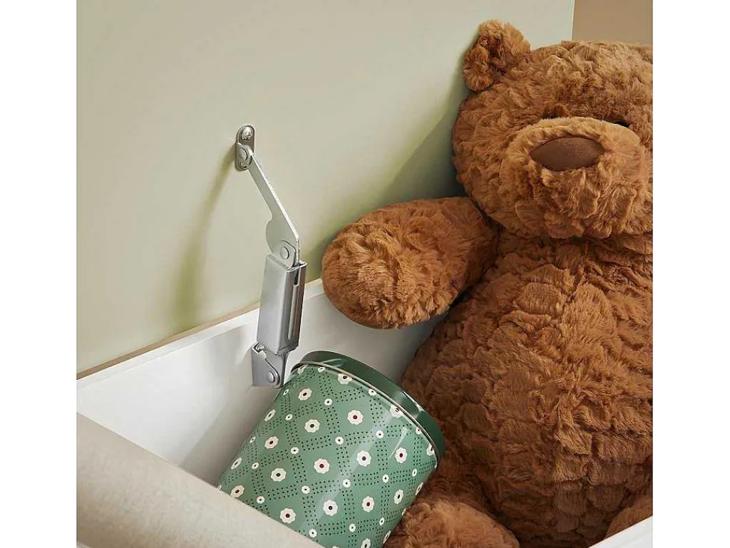 Houten Kinderspeelgoedkist, Speelgoedkist Met Klapdeksel, Speelgoedorganizer Voor Kinderkamer Met 1 Open Vak 60 X 34 X 57 Cm, Kmb91-Gr-Sobuy New