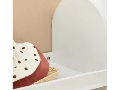 Kmb40-W Kinderkledingkast, Kinderslaapkamer Kledingrek, Kinderkledingrek, Kledingroedes, Kapstok, Kledingkasten Met 3 Planken, 1 Mand En 3 Haken-Sobuy Outlet