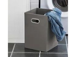 Linnenkast, Wasmand, Badkameronderkast, Toiletkast, Opbergmeubel Met 1 Lade En 1 Uitneembare Wasmand, Wit, 40X39X86Cm, Bzr110-W-Sobuy Sale