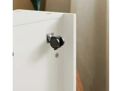 Speelgoedkist Voor Kinderen, 2-In-1 Opbergdoos Met 1 Lade Op Wielen En Gevoerde Zitkussen, Wit, 60X34X35 Cm, Kmb80-W-Sobuy Sale