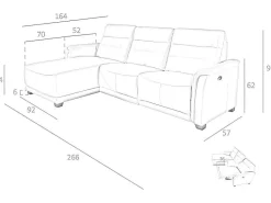 Sofa Chaiselongue (L) Relax In Leer 6155-Angel Cerda Sale