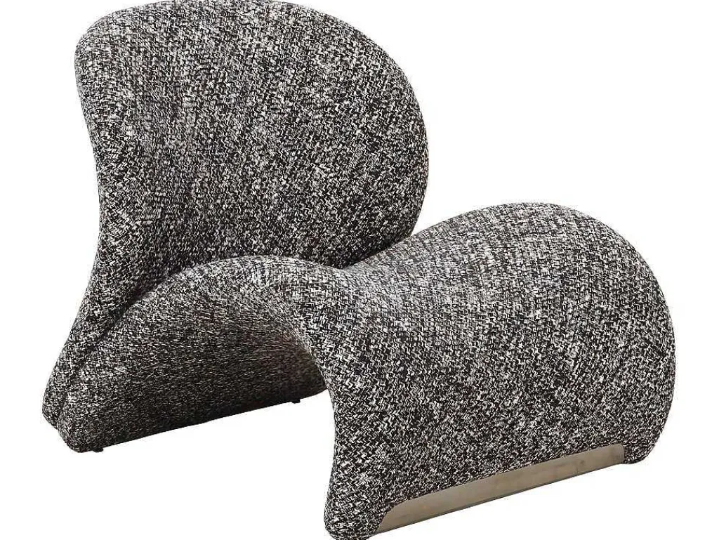 Sofia Fauteuil Donker Bruin Gemengd.-Vente-unique New