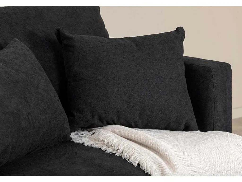 Sofia Fauteuil Zwart.-Vente-unique Hot