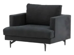Sofia Fauteuil Zwart.-Vente-unique Hot