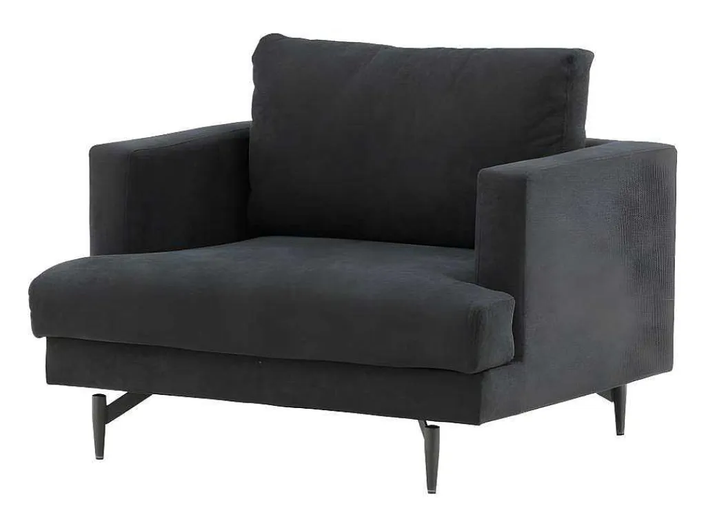 Sofia Fauteuil Zwart.-Vente-unique Hot