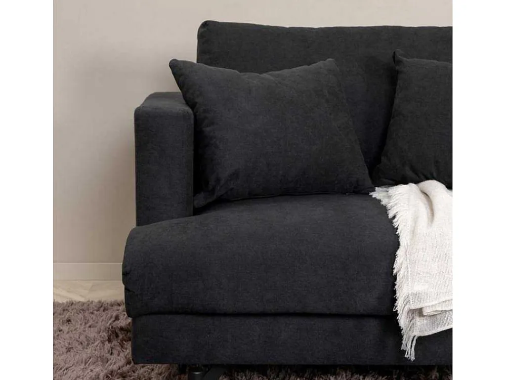 Sofia Fauteuil Zwart.-Vente-unique Hot