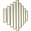 Spiegel In Art-Decostijl Galice - B90 X H120 Cm - Goudkleurig-OZAIA