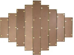 Spiegel In Art-Decostijl Galice - B90 X H120 Cm - Goudkleurig-OZAIA