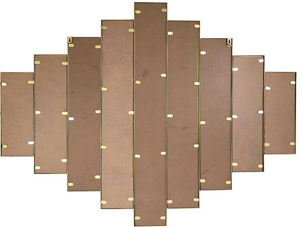 Spiegel In Art-Decostijl Galice - B90 X H120 Cm - Goudkleurig-OZAIA