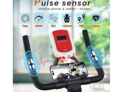 Spin Bike Met Verstelbare Zitting En Stuur, Hometrainer Met Verstelbare Weerstand En Lcd Display-Vente-unique