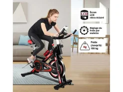 Spin Bike Stationaire Indoor Cycling Bike Met Riemaandrijving 8Kg Vliegwiel-Vente-unique Clearance