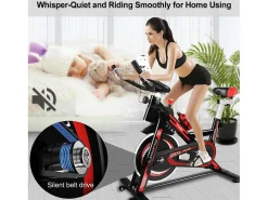 Spin Bike Stationaire Indoor Cycling Bike Met Riemaandrijving 8Kg Vliegwiel-Vente-unique Clearance