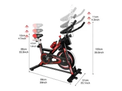 Spin Bike Stationaire Indoor Cycling Bike Met Riemaandrijving 10Kg Vliegwiel-Vente-unique New