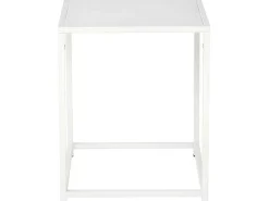 Staal Bijzettafel 38X37 Cm Wit.-Venture Home Online