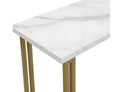 Staande Eettafel - 1 Tafel En 2 Krukken - Rechthoekige Tafel - Zwart & Goud-ModernLuxe