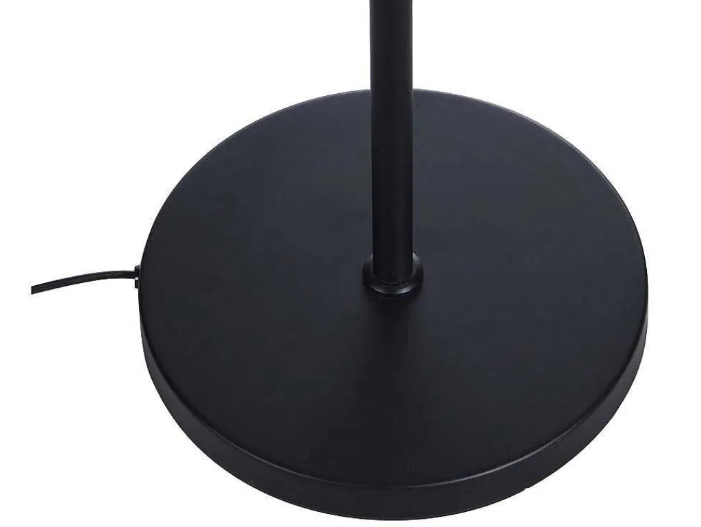 Staande Lamp Etnische Stijl Van Bamboe En Zwart Metaal - D 40 Cm X H 157,5 Cm - Parana-OZAIA New
