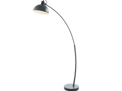 Staande Lamp Met Boog Met Vintage-Stijl Delphe - Ijzer - 62 X 25 X 177 Cm - Zwart-OZAIA