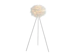 Staande Lamp Met Driepoot En Veren Nuage - 54 X 54 X 150 Cm - Wit-OZAIA