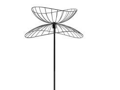 Staande Lamp Met Rechte Kabelbuis - Metaal - H 160 Cm - Zwart - Mania-OZAIA Clearance