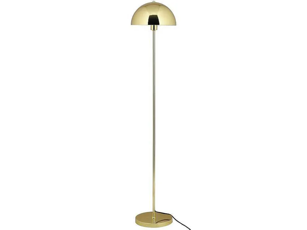 Staande Lamp Met Vintage Messingeffect - D 30 Cm X H 149 Cm - Goudkleurig - Ontario-OZAIA New