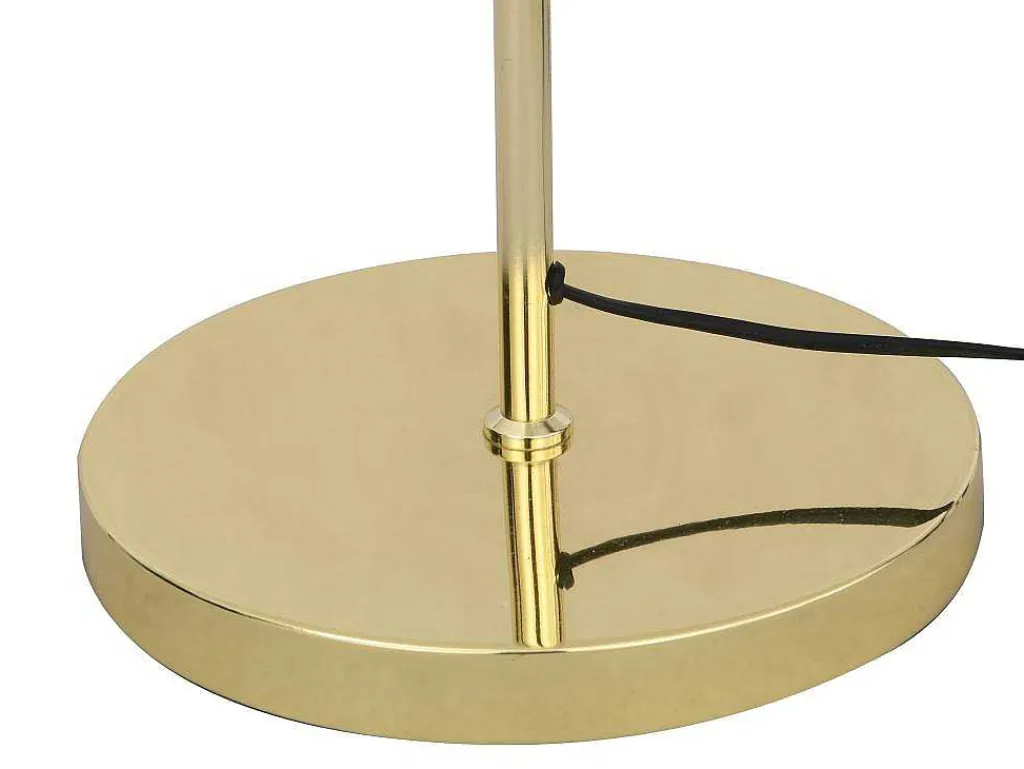 Staande Lamp Met Vintage Messingeffect - D 30 Cm X H 149 Cm - Goudkleurig - Ontario-OZAIA New