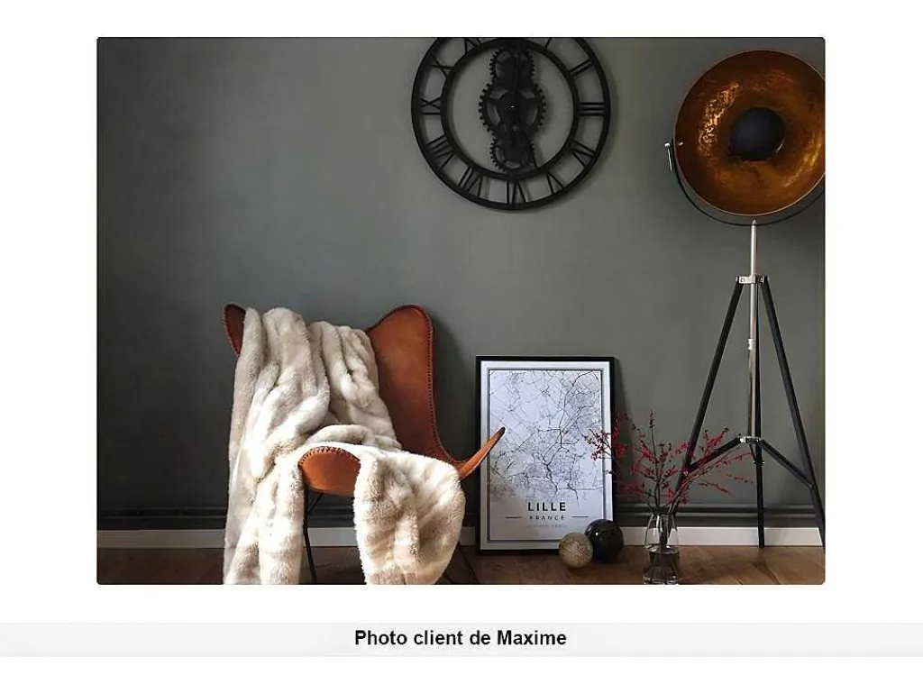 Staande Lamp Movie - H. 166 Cm - Koperkleurig Van Het Merk Inside Art-OZAIA New