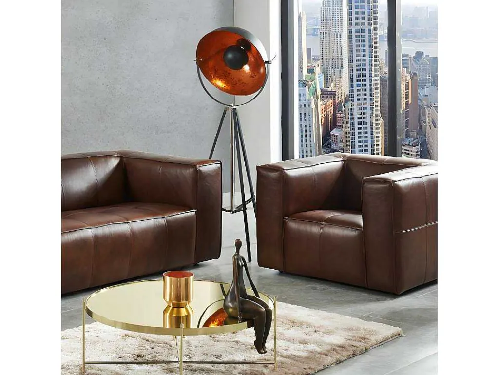 Staande Lamp Movie - H. 166 Cm - Koperkleurig Van Het Merk Inside Art-OZAIA New