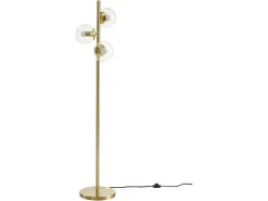 Staande Lamp Van Geborsteld Messing En 3 Vintage Glazen Bollen - H148 Cm - Yukon-OZAIA Sale