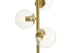 Staande Lamp Van Geborsteld Messing En 3 Vintage Glazen Bollen - H148 Cm - Yukon-OZAIA Sale