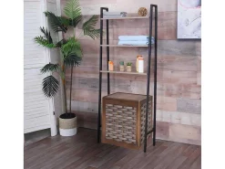 Staande Plank Mcw-K82, Grijsbruin-Vente-unique Outlet