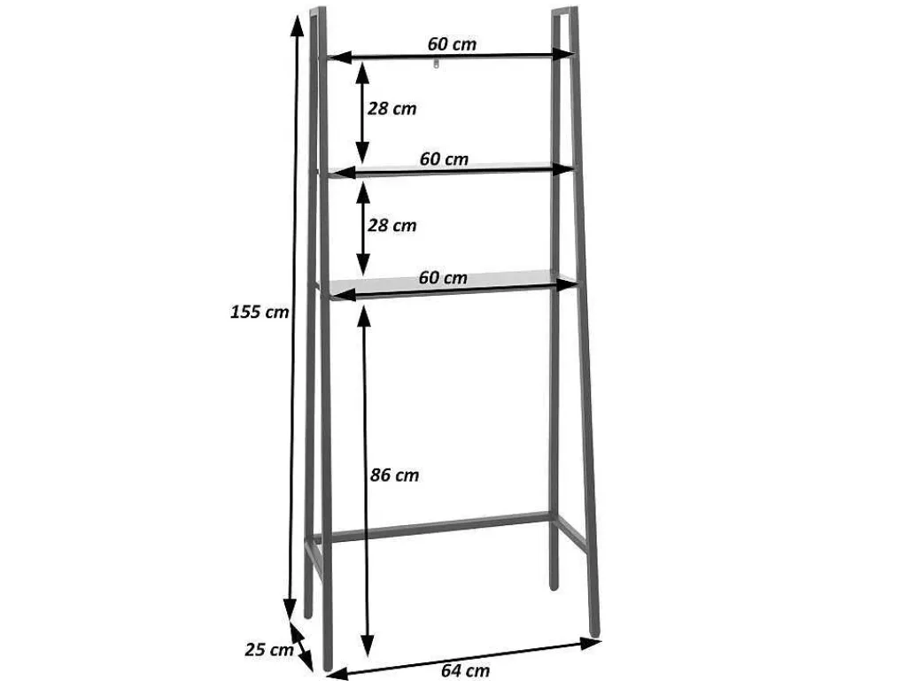 Staande Plank Mcw-K82, Grijsbruin-Vente-unique Outlet