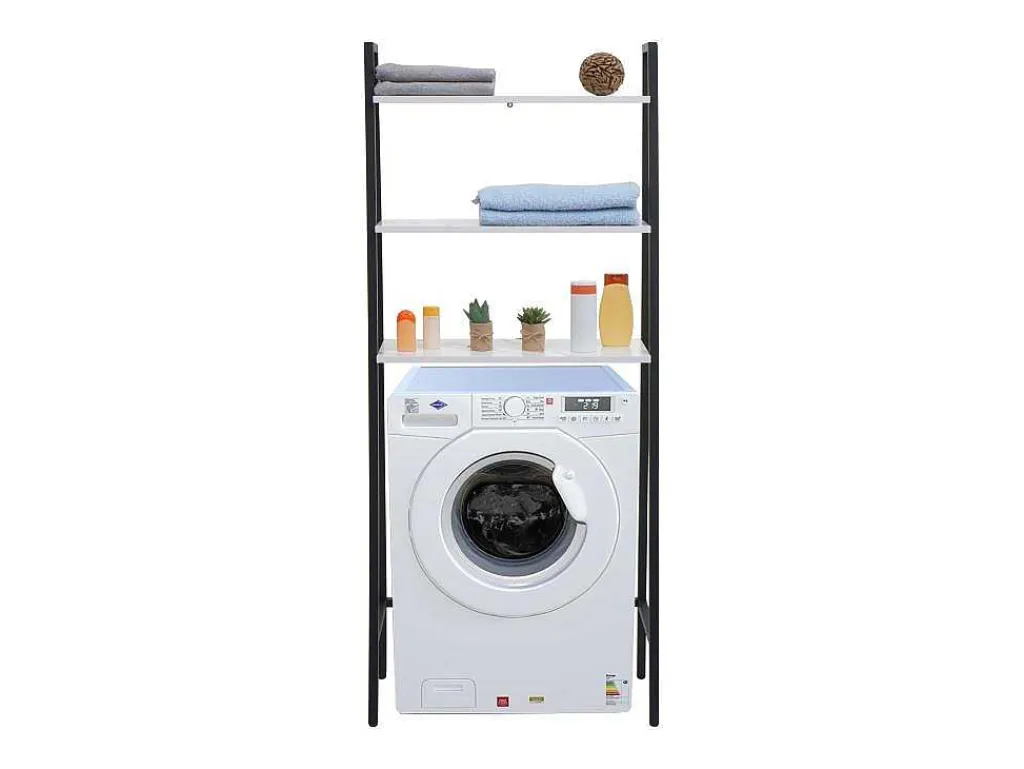 Staande Plank Mcw-K82, Marmer Look Wit-Vente-unique Hot