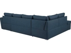 Stan Slaapbank, Hoek Links Met Chaise Longue Rechts, In Blauw.-Vente-unique Discount