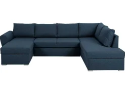 Stan Slaapbank, Hoek Rechts Met Chaise Longue Links, In Blauw.-Vente-unique Discount